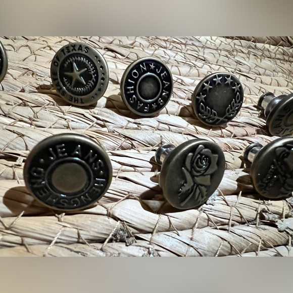 13 various jean denim buttons - Picture 6 of 11
